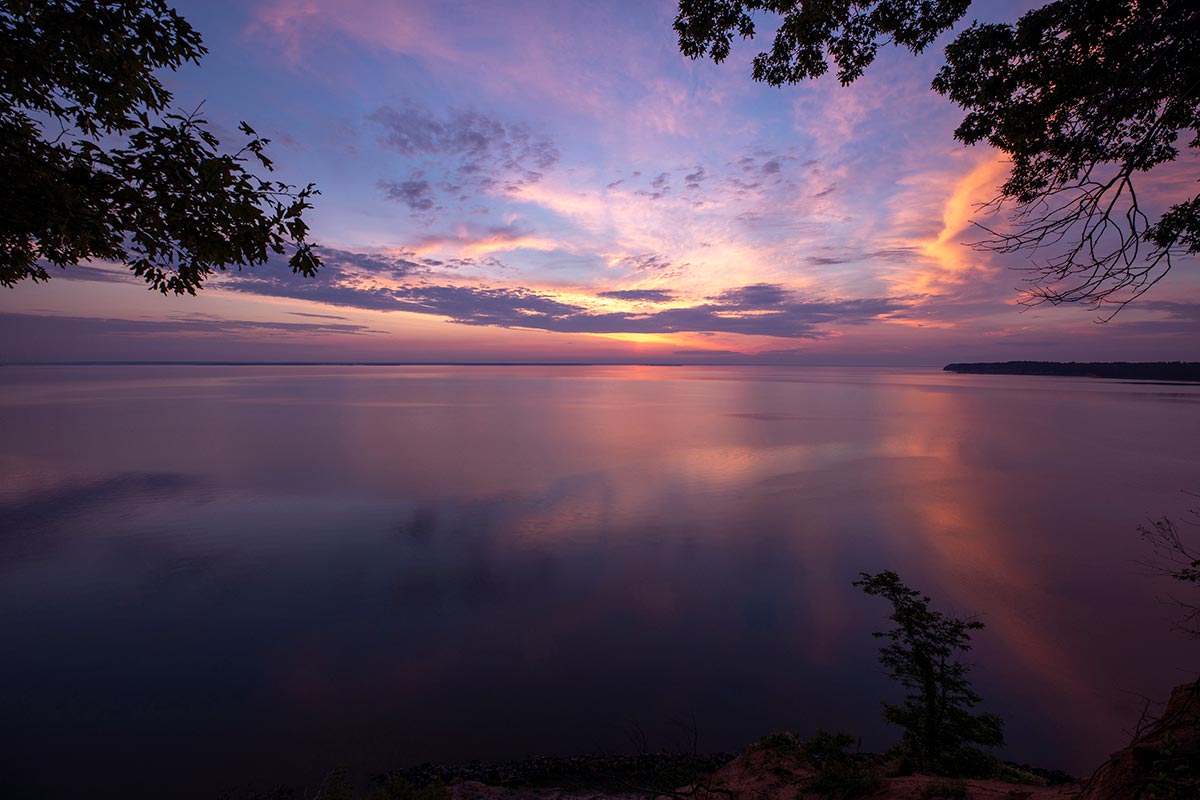 Sunset on the river